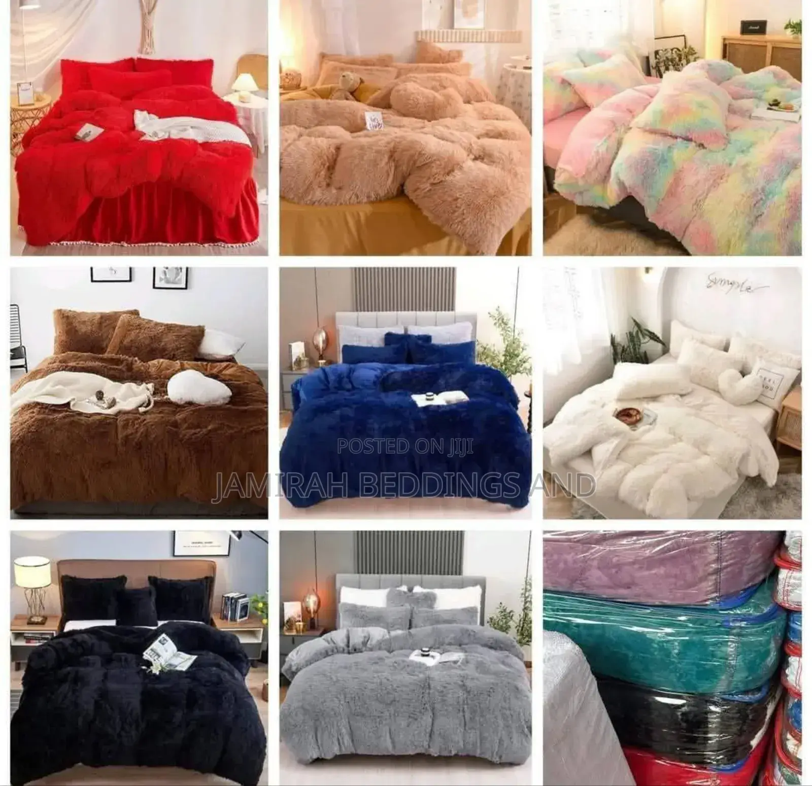 6 Piece Woolen Bed Cover