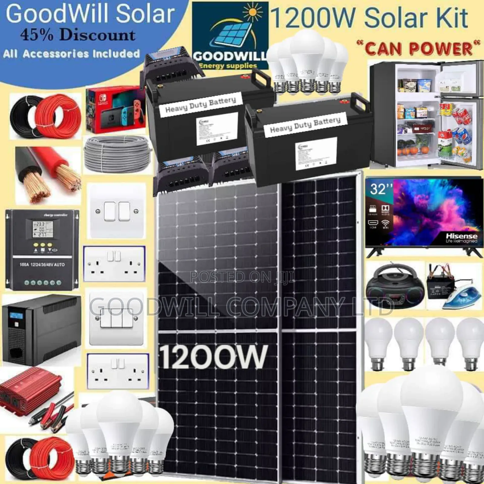 1200w Solar Kit (1200w Commercial Solar Energy System Kit)
