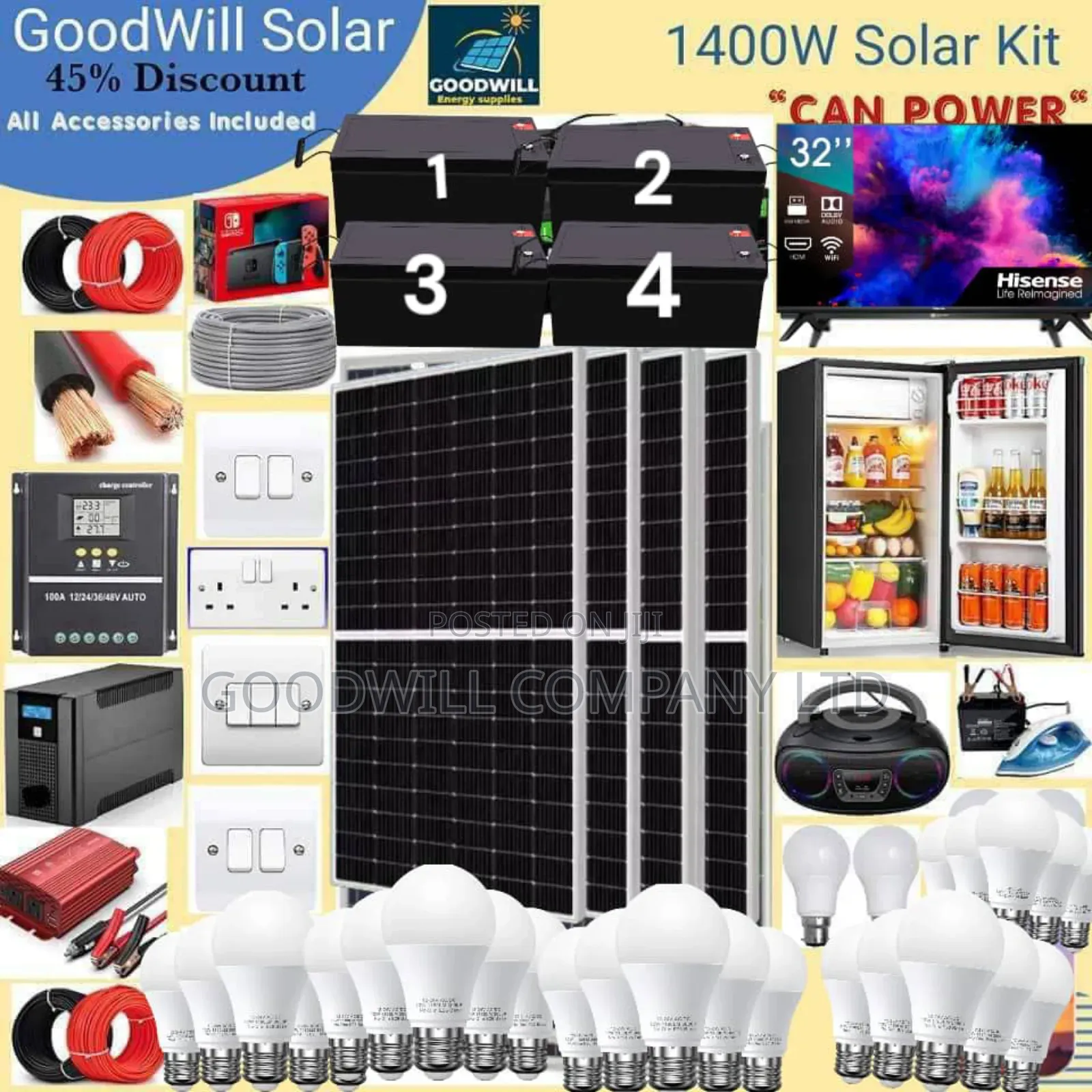 1400w Solar Kit (1400w Commercial Solar Energy System Kit)