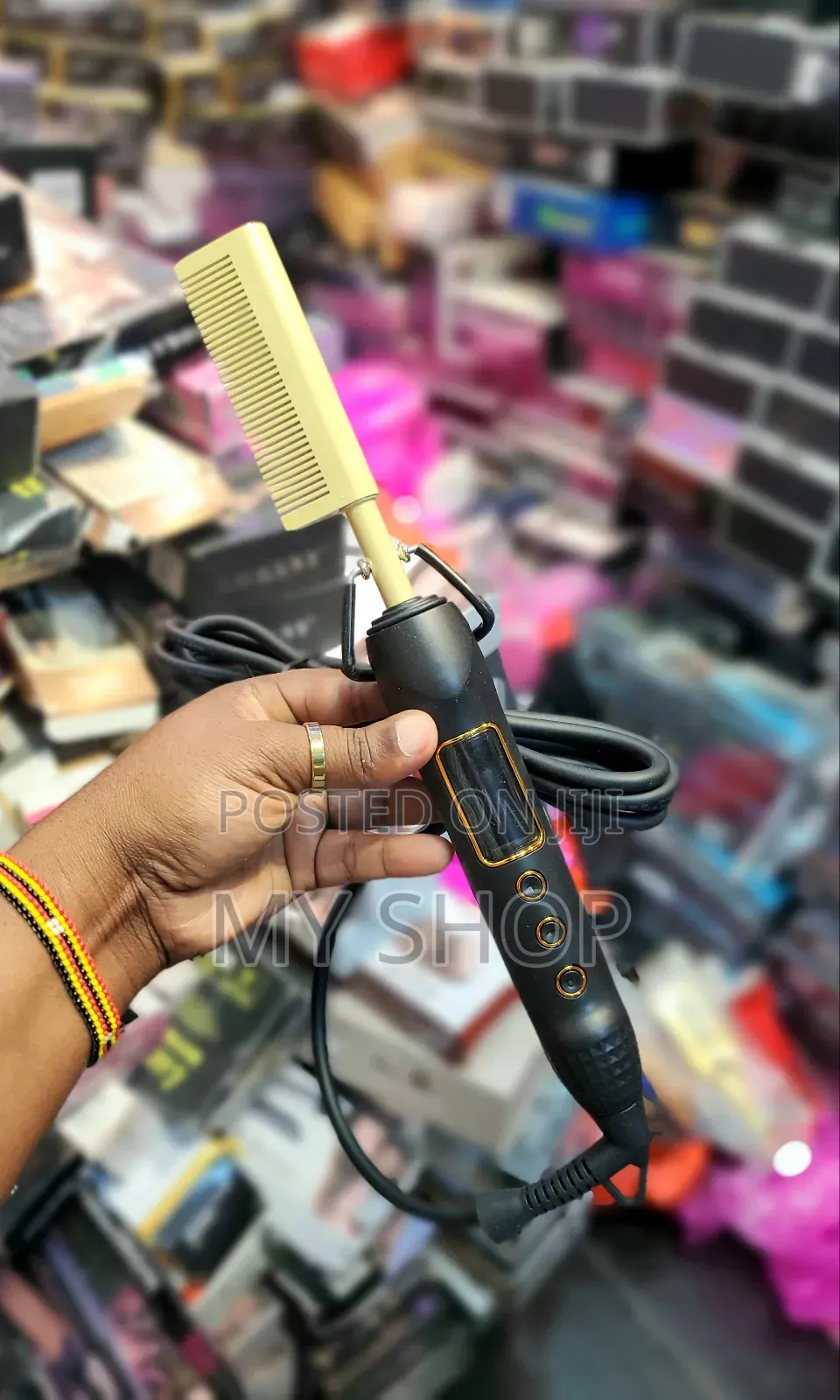 Electric Metalic Hair Comb