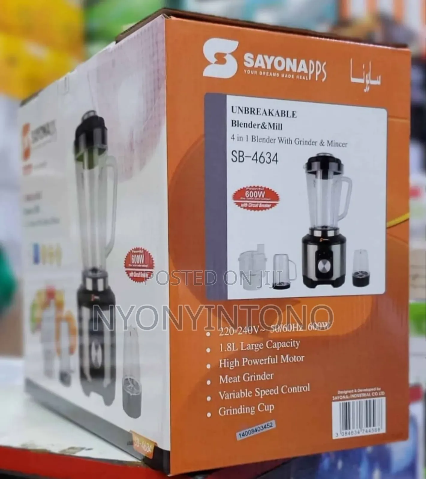 Sayona High Quality 4 In1 Juice Blender