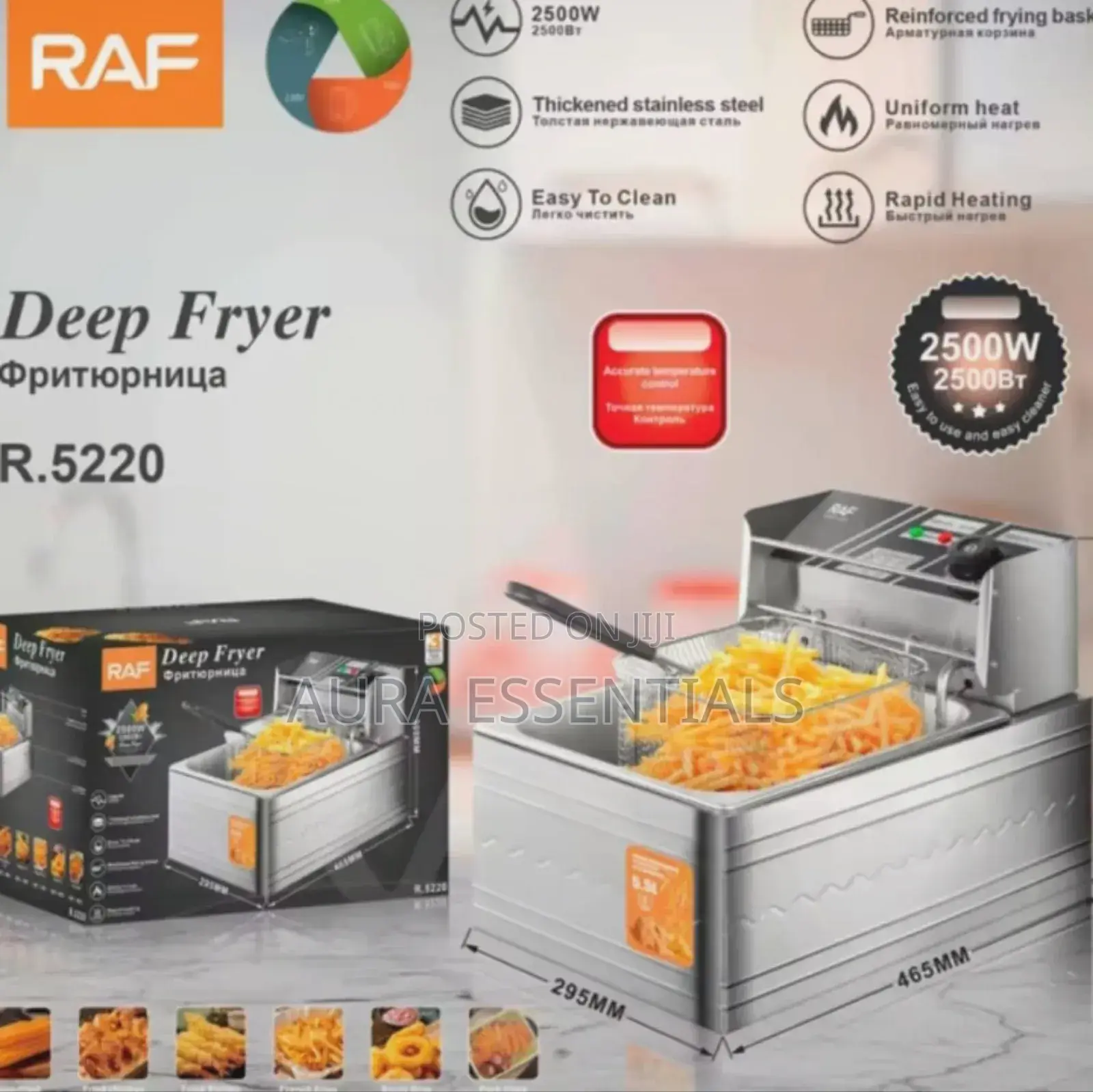 Electric Deep Fryer With 5.5l Tank