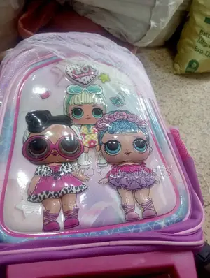 3pc Lol Surprise Trolley Pink Girls Bag - (3 to 6)Years