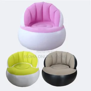 Kids Flocking Inflatable Chair Flock With Backrest