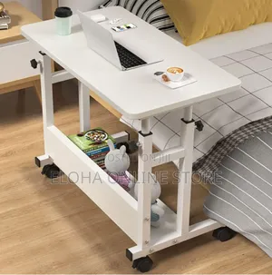 Movable Bedside Laptop Table With Wheels