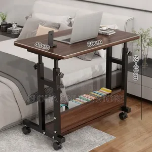 Movable Bedside Laptop Table With Wheels