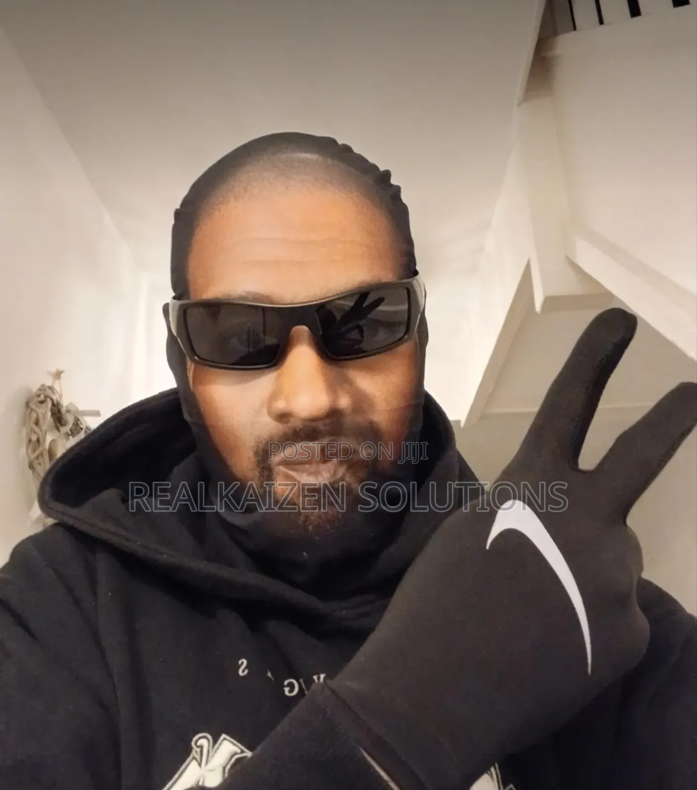 Realistic 3d Kanye West Breathable Mesh Face Mask