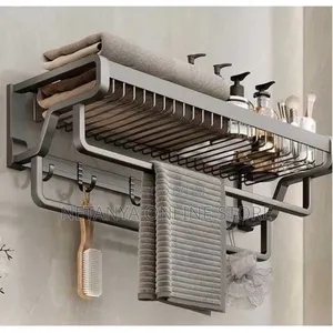 Strong Wall Mounted Towel Holder/Organizer