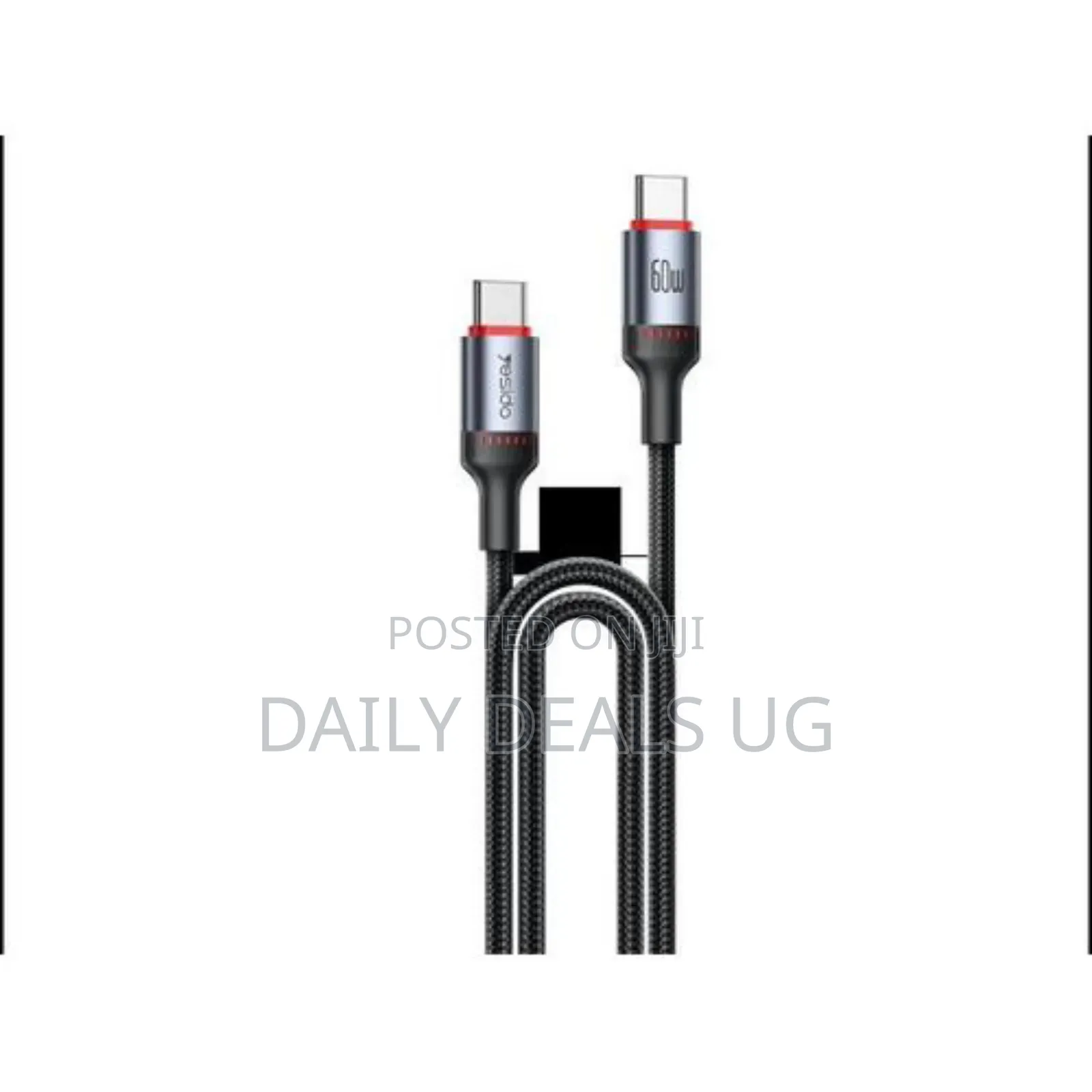 Yesido Ca183 Usb C to C Cable 60w Fast Charging 2m