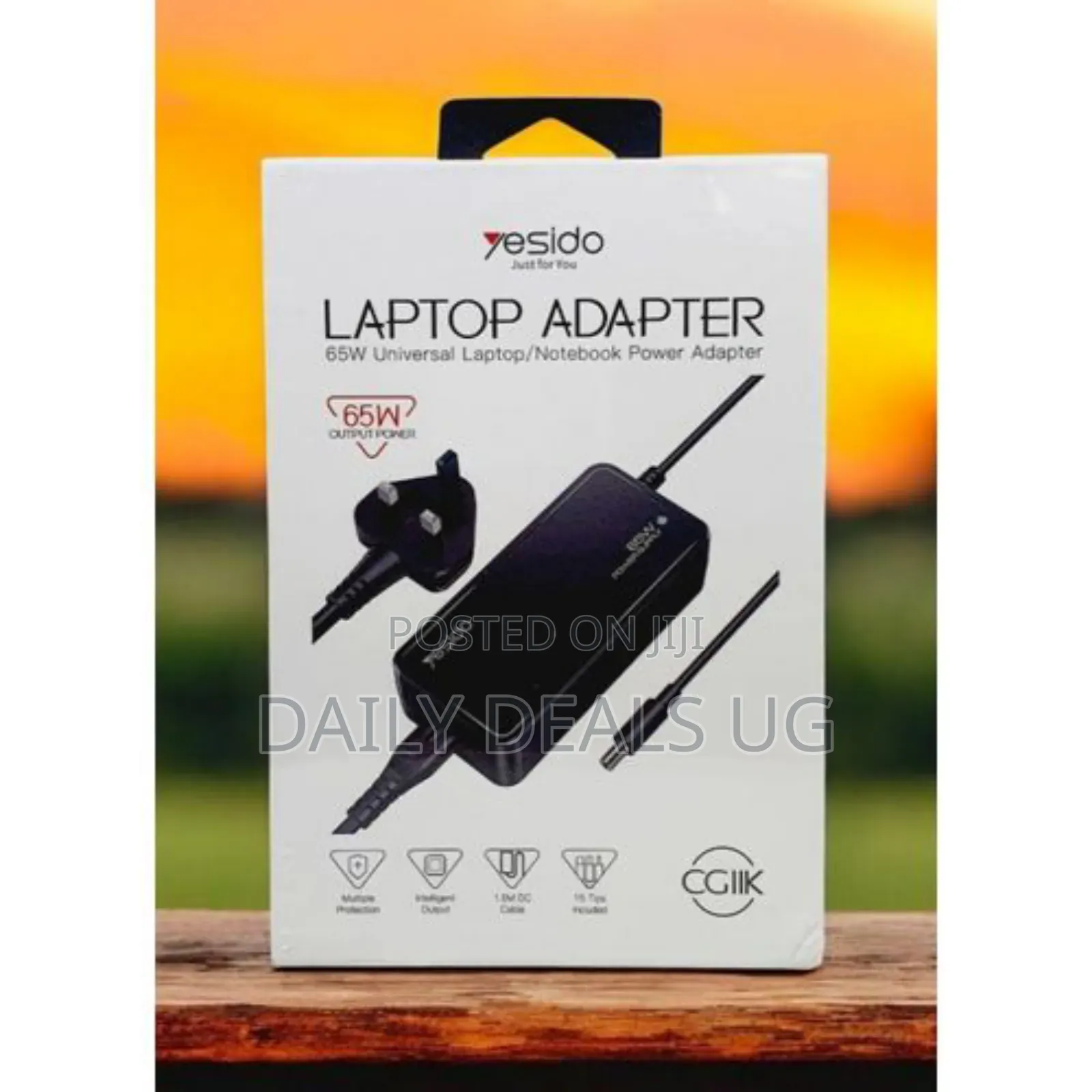 Yesido 65w Universal Laptop Charger Black
