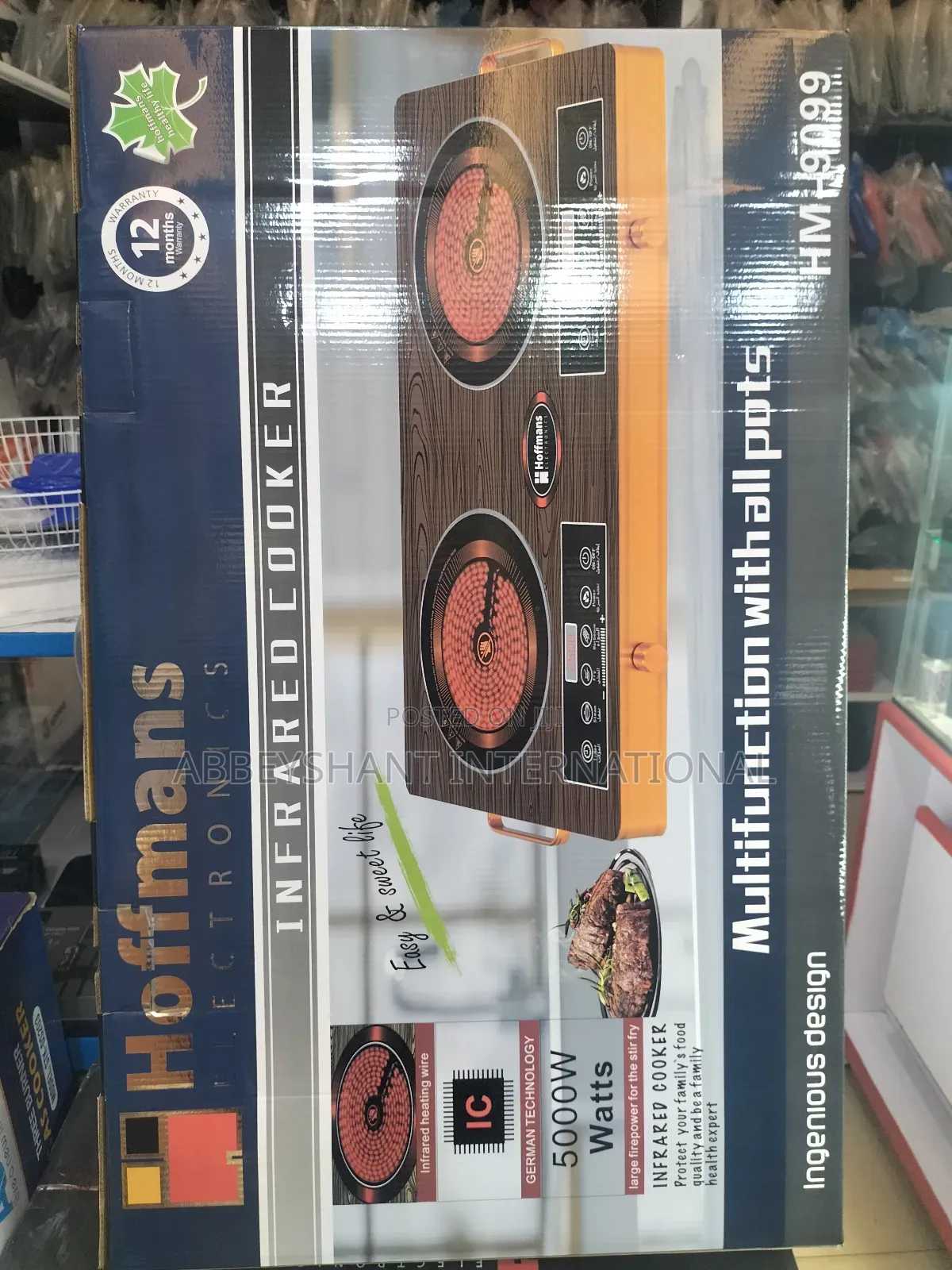 Hoffmans Double Infrared Hotplate Cooker
