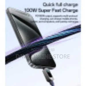 Ca179 1.2 Meters Type-C to Type-C Pd 100w Fast Data Cable