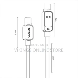 Yesido Ca179 100w Fast Charging Usb-C to Usb-C Cable -1.2m