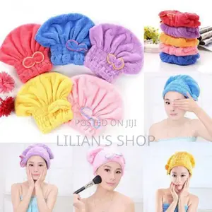Microfiber Hair Quick Drying Towel Bath Wrap Shower Cap
