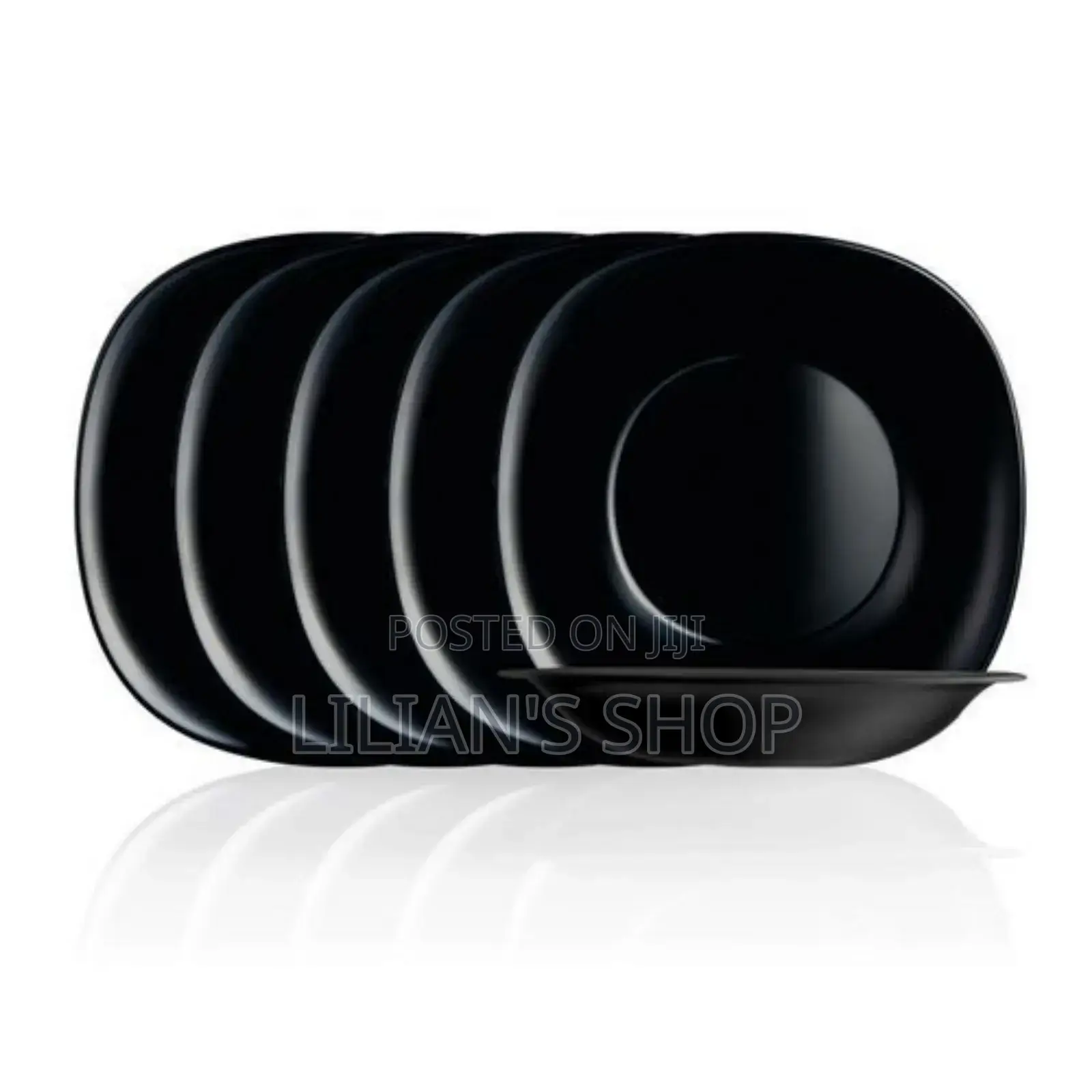 Luminarc 6 Pieces of Luminarc Deep Soup Plates Bowls,Black