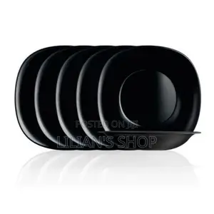 Luminarc 6 Pieces of Luminarc Deep Soup Plates Bowls,Black