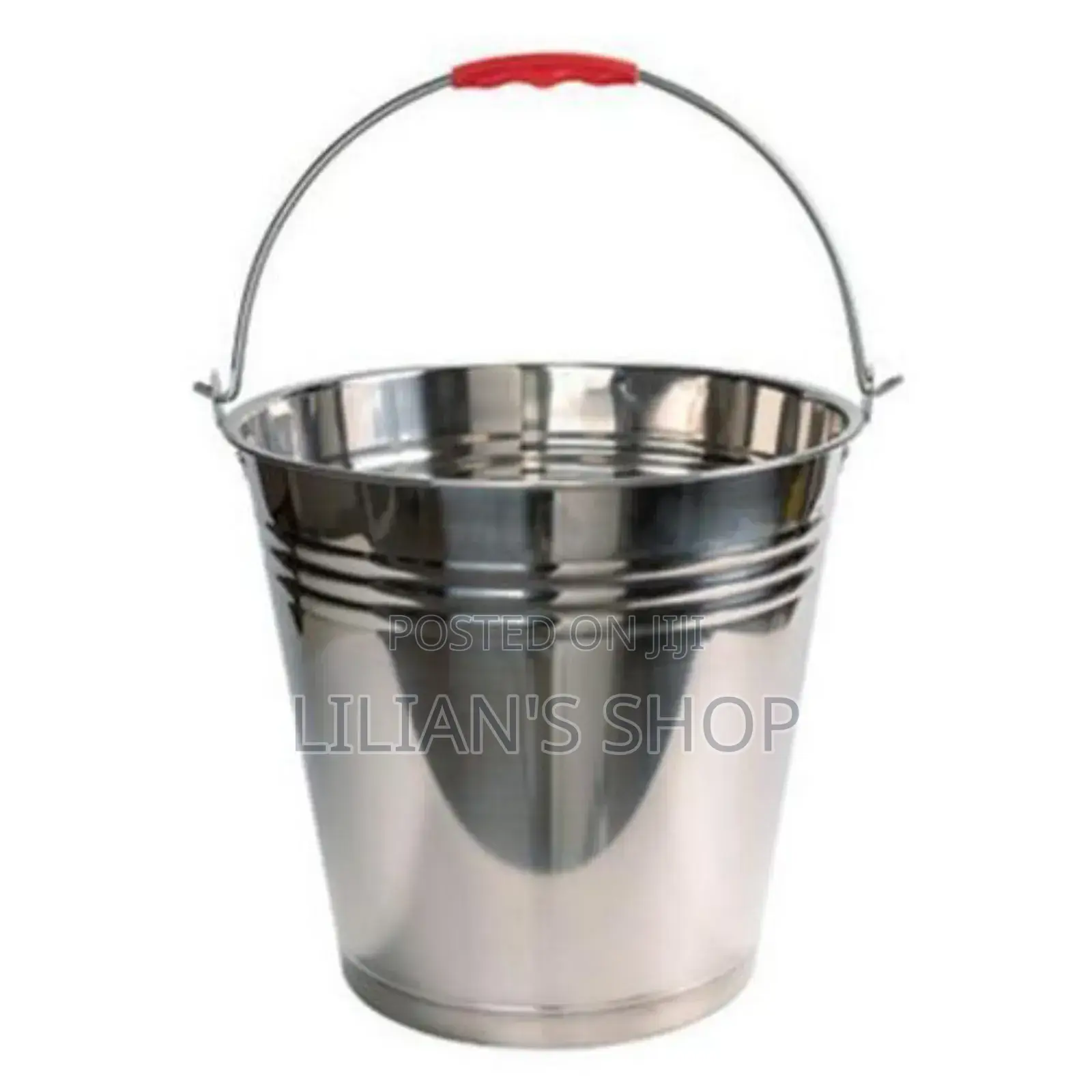 10l Water Milk Bucket Dairy Pail, Silver.