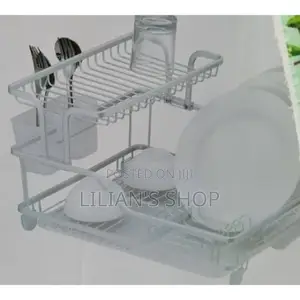 Aluminium Plate Dish Drying -2 Tier Rack