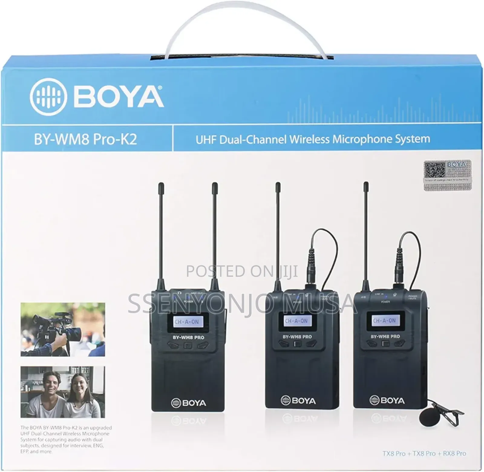 Boya by-Wm8 Pro- Wireless Microphone System -
