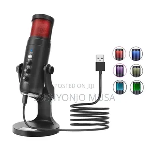 Jmary Mc-pw9 Wired Usb Rgb Microphone - Recording Microphone