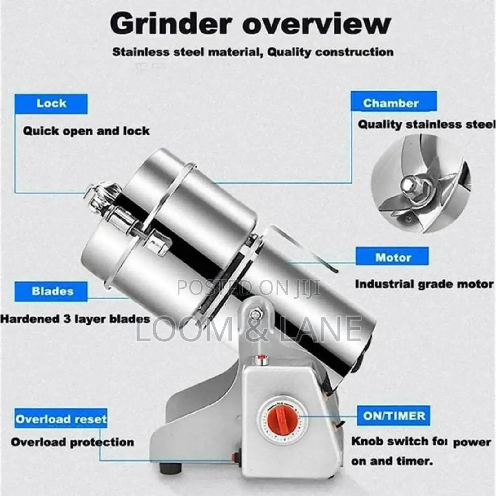 1kg High Speed Motor Electric Grinder