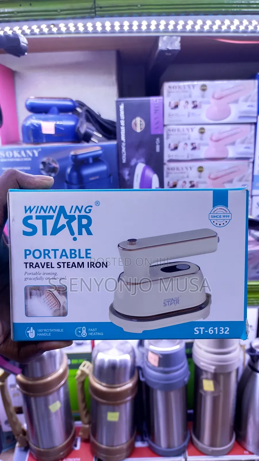 Winning Star Portable Travel Steam Iron -1000w, Fast Heating