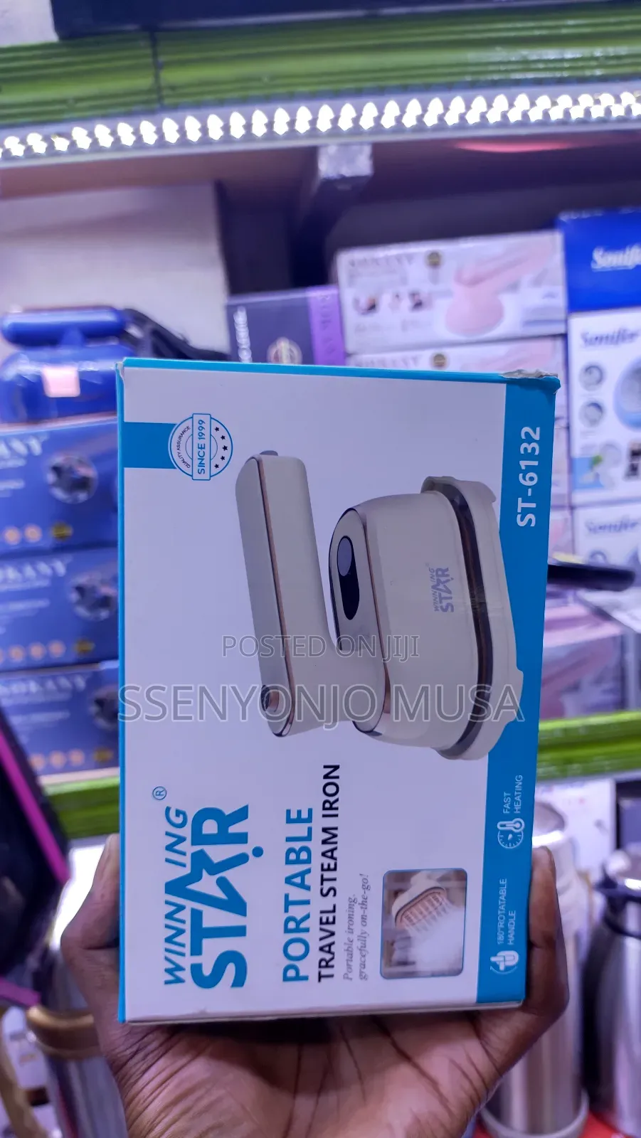 Winning Star Portable Travel Steam Iron -1000w, Fast Heating