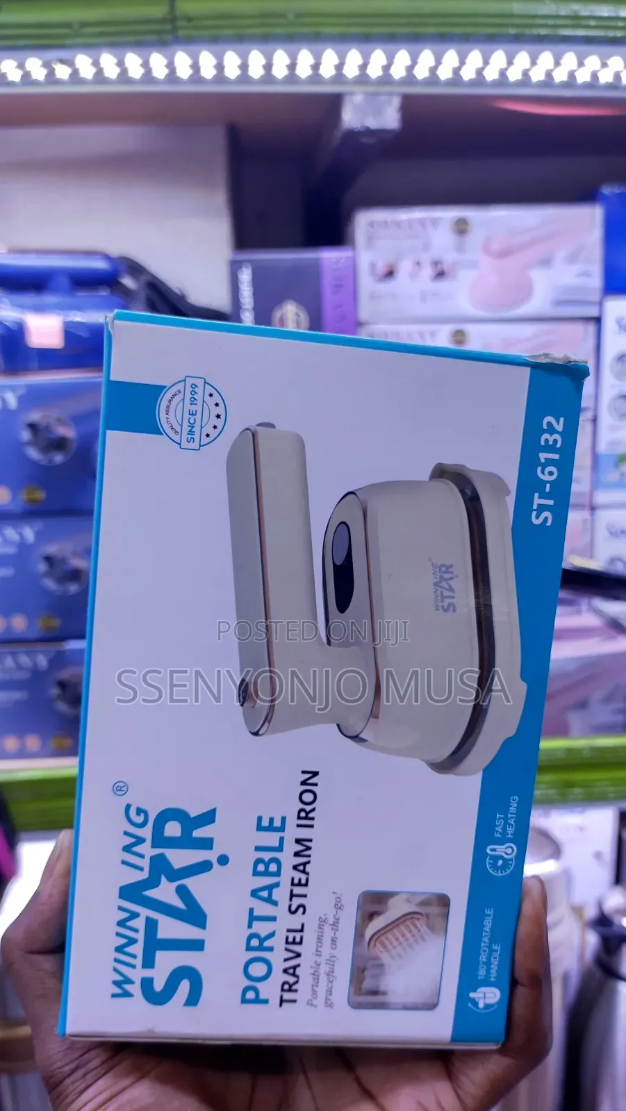 Winning Star Portable Travel Steam Iron -1000w, Fast Heating