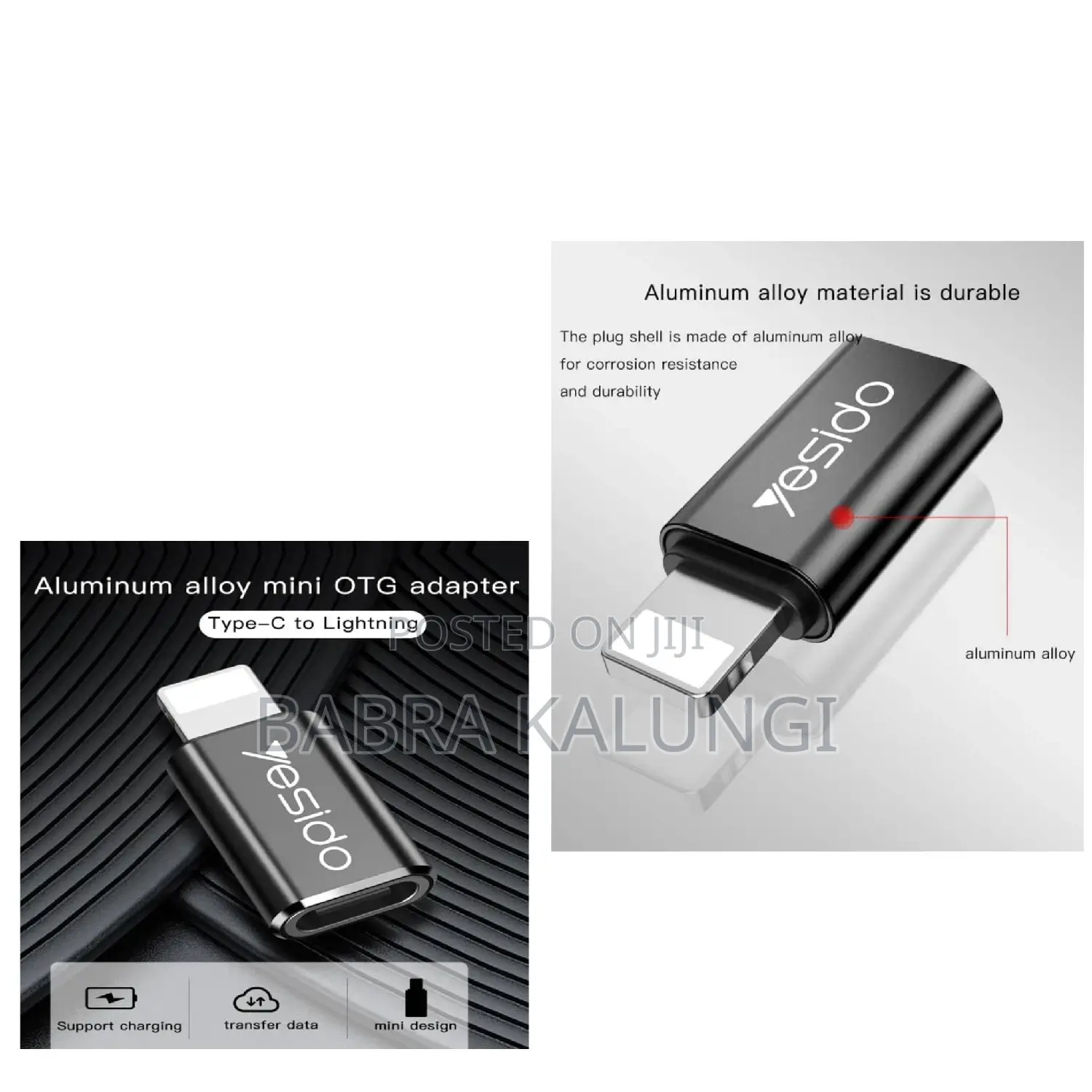 Gs03 Yesido for Ip Using Adpater for Ip to Usb Otg Adapter