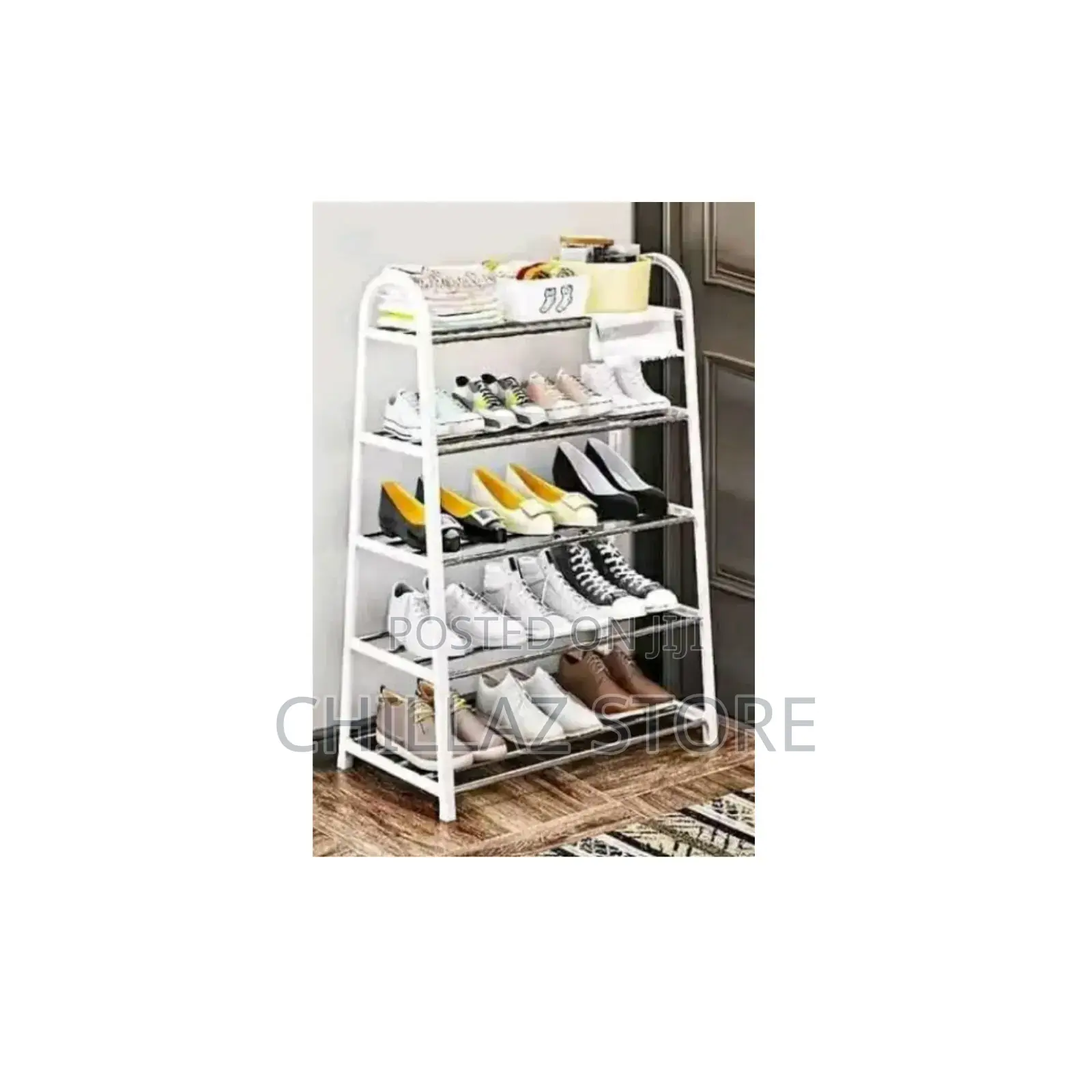 5 Layers U Shaped Shoe Rack Organizer.