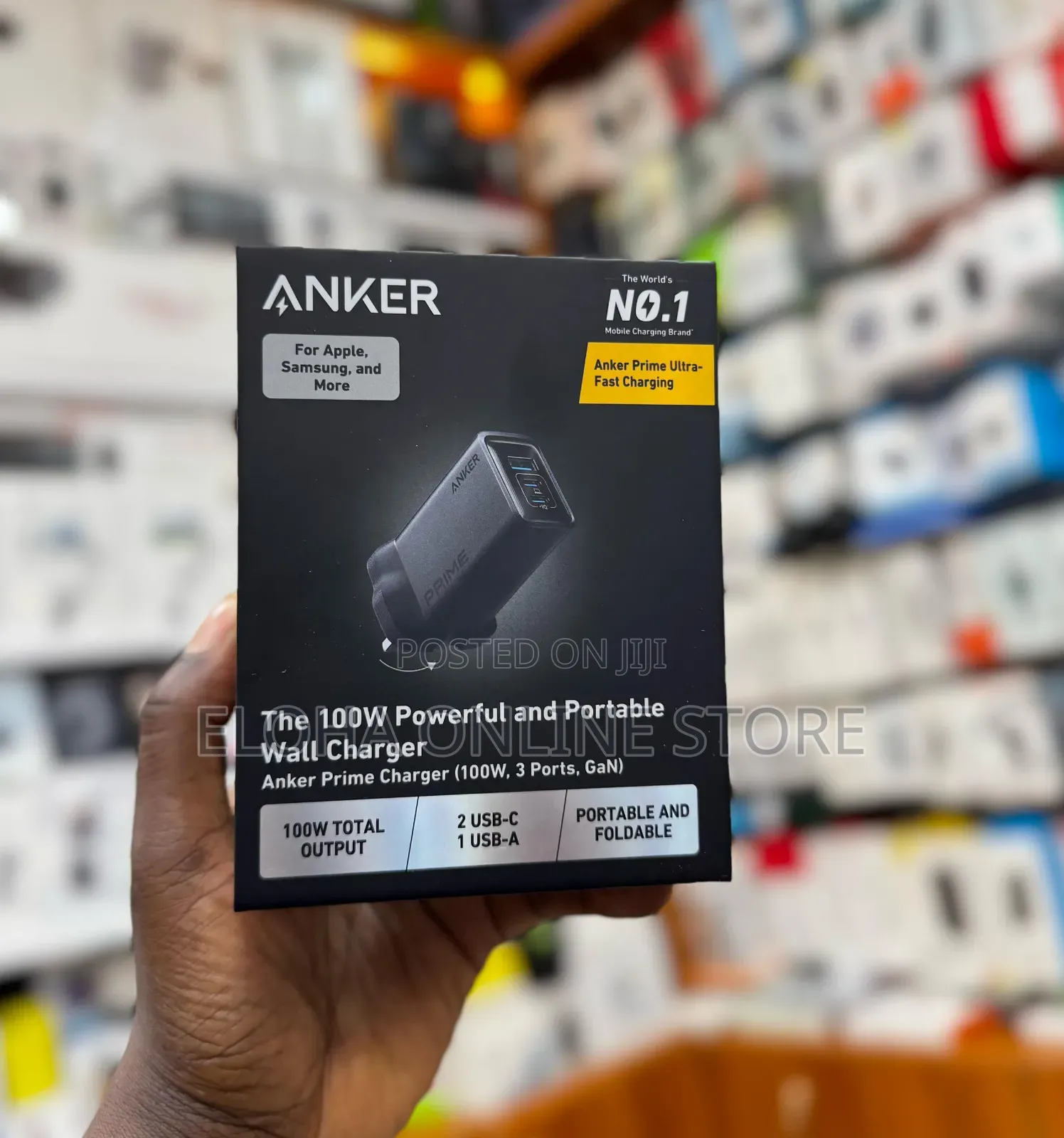 Anker Prime 100w Usb C Charger, 3-Port Foldable