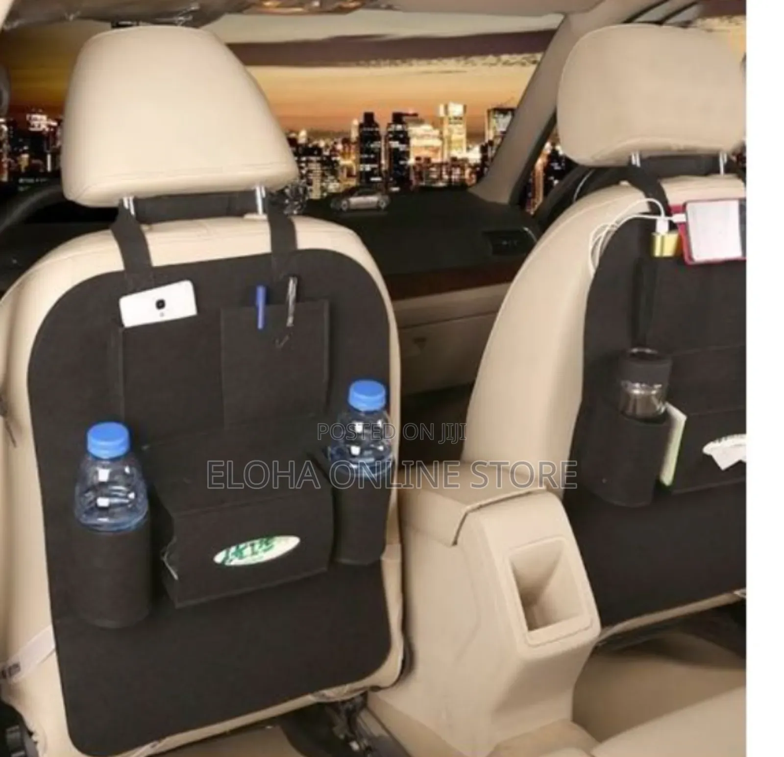 Multi-Functional 2 Pieces Car Seat Organizer