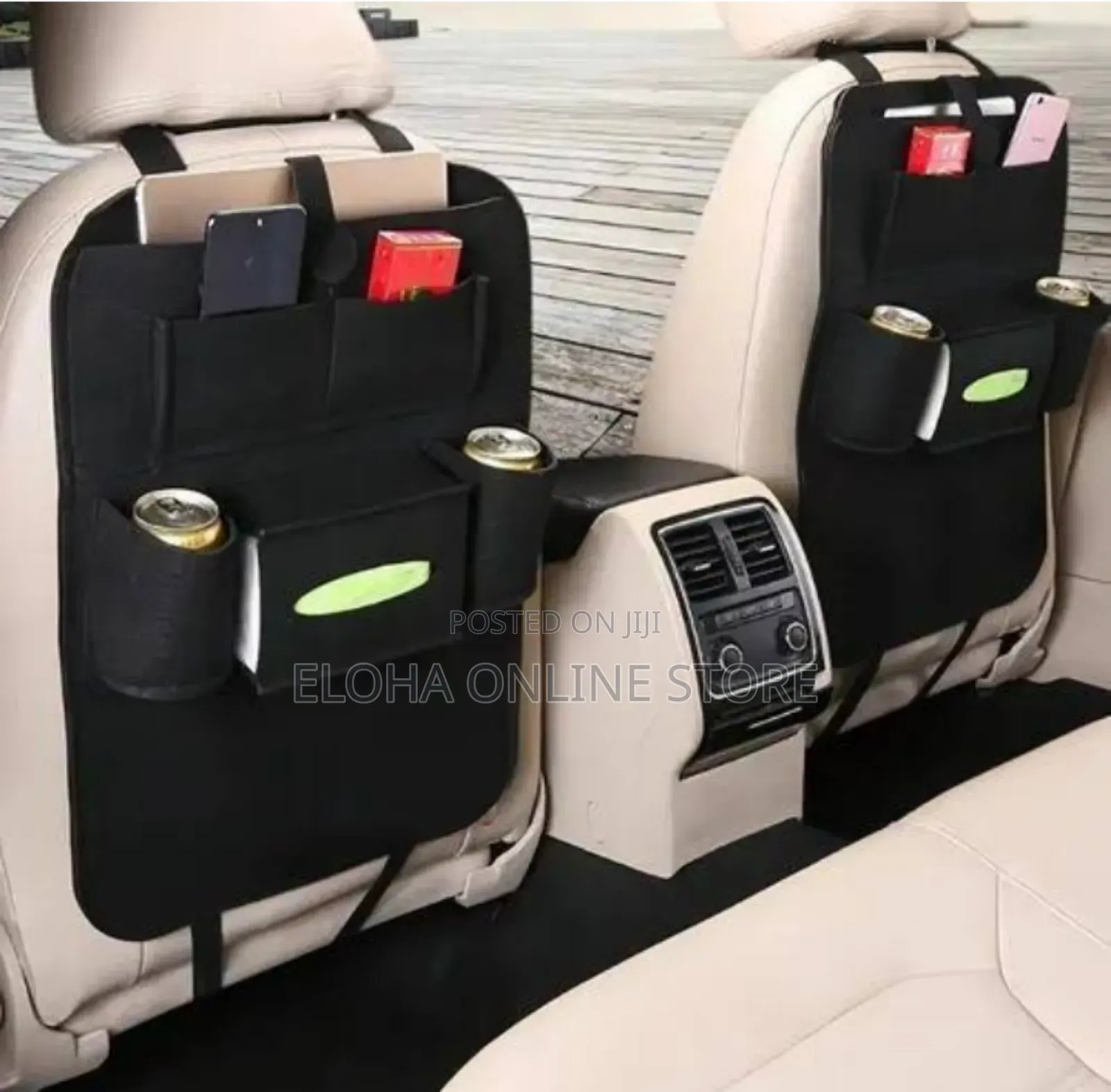 Multi-Functional 2 Pieces Car Seat Organizer