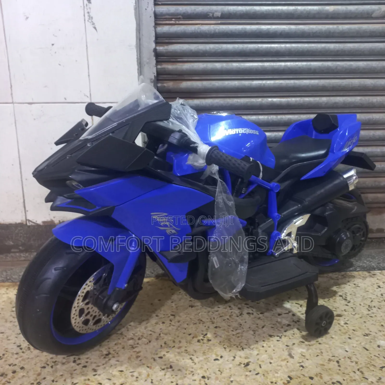 Kids Rechargeable Motorcycle Blue