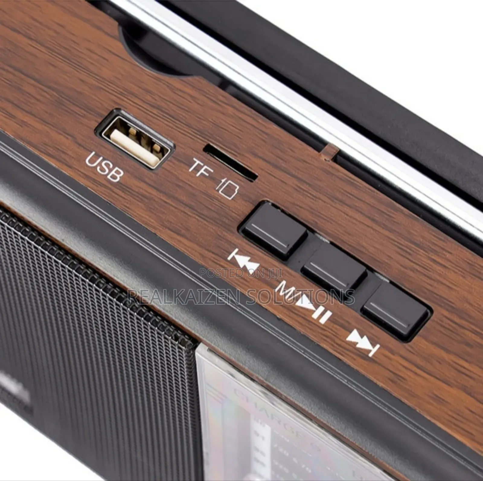 Geepas Rechargeable Bt| Fm| Mp3| Tf| Usb Retro Analog Radio