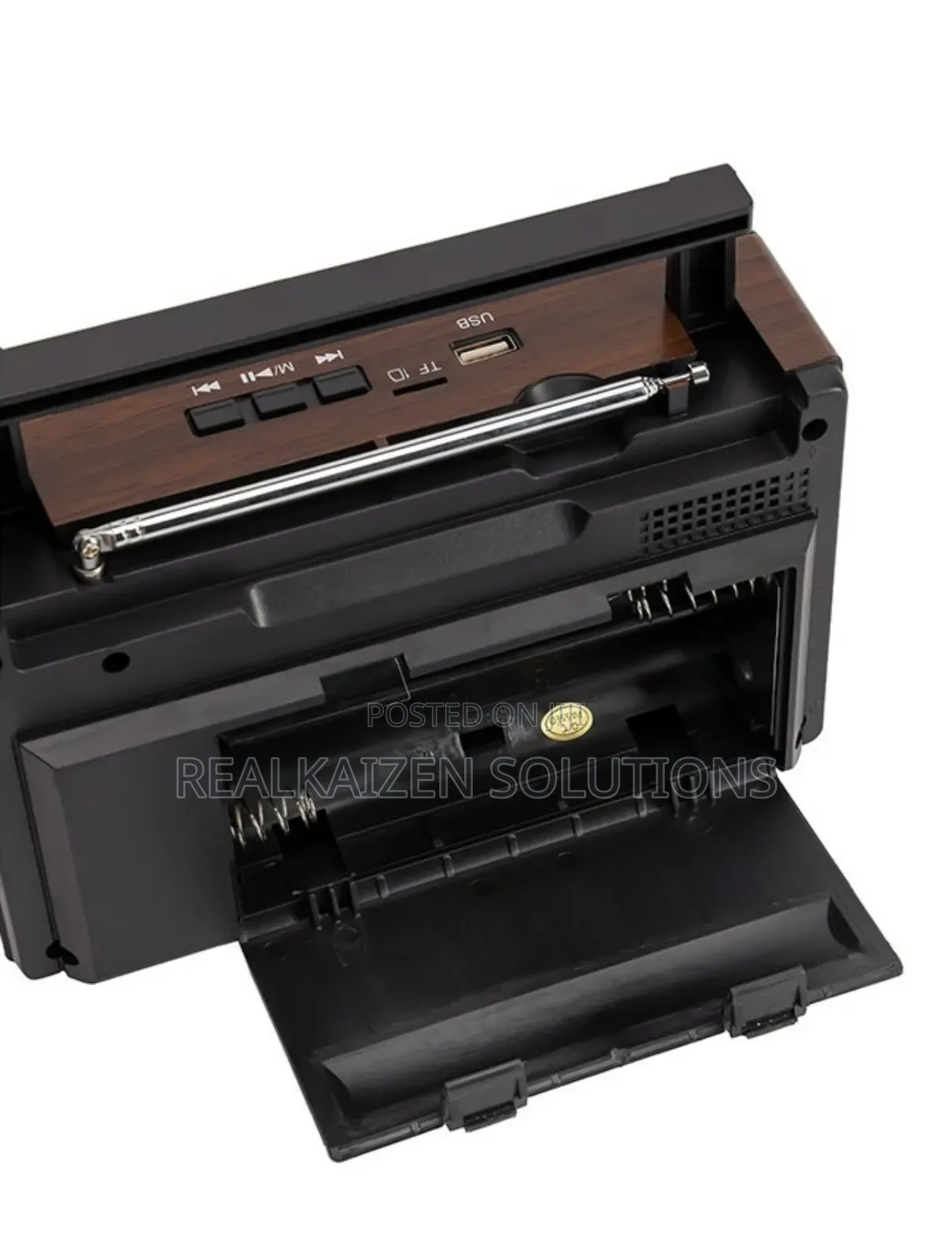 Geepas Rechargeable Bt| Fm| Mp3| Tf| Usb Retro Analog Radio