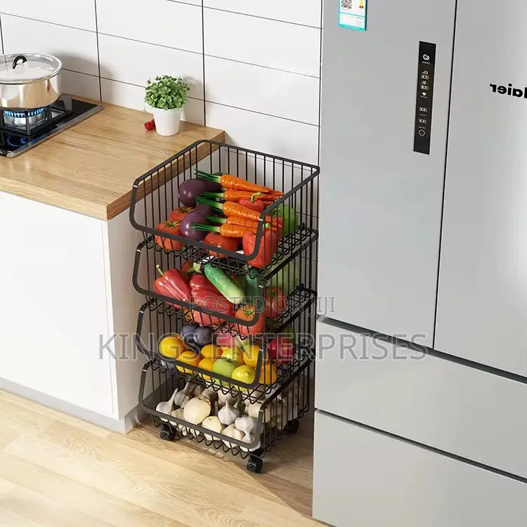 4 Layers Multi-Function Kitchen Rack