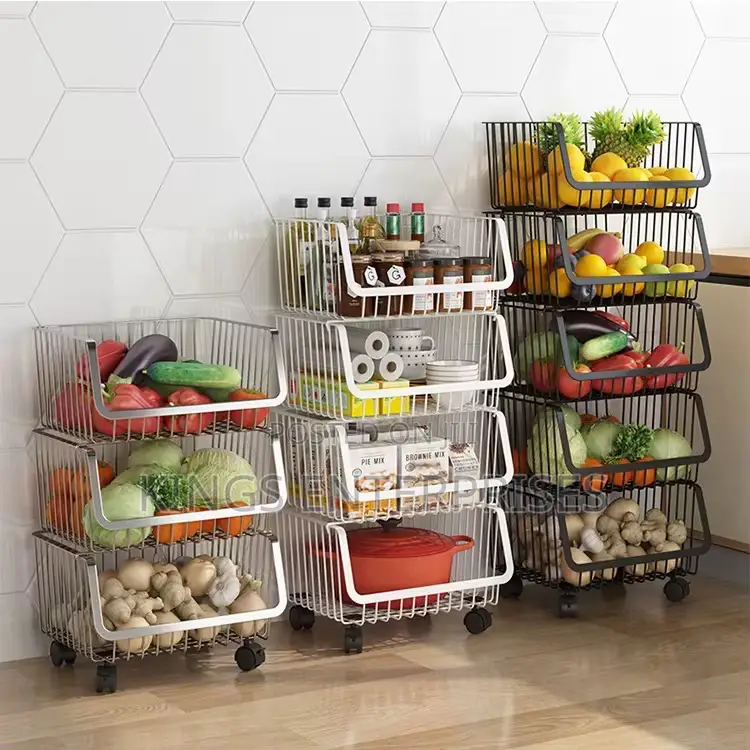 4 Layers Multi-Function Kitchen Rack