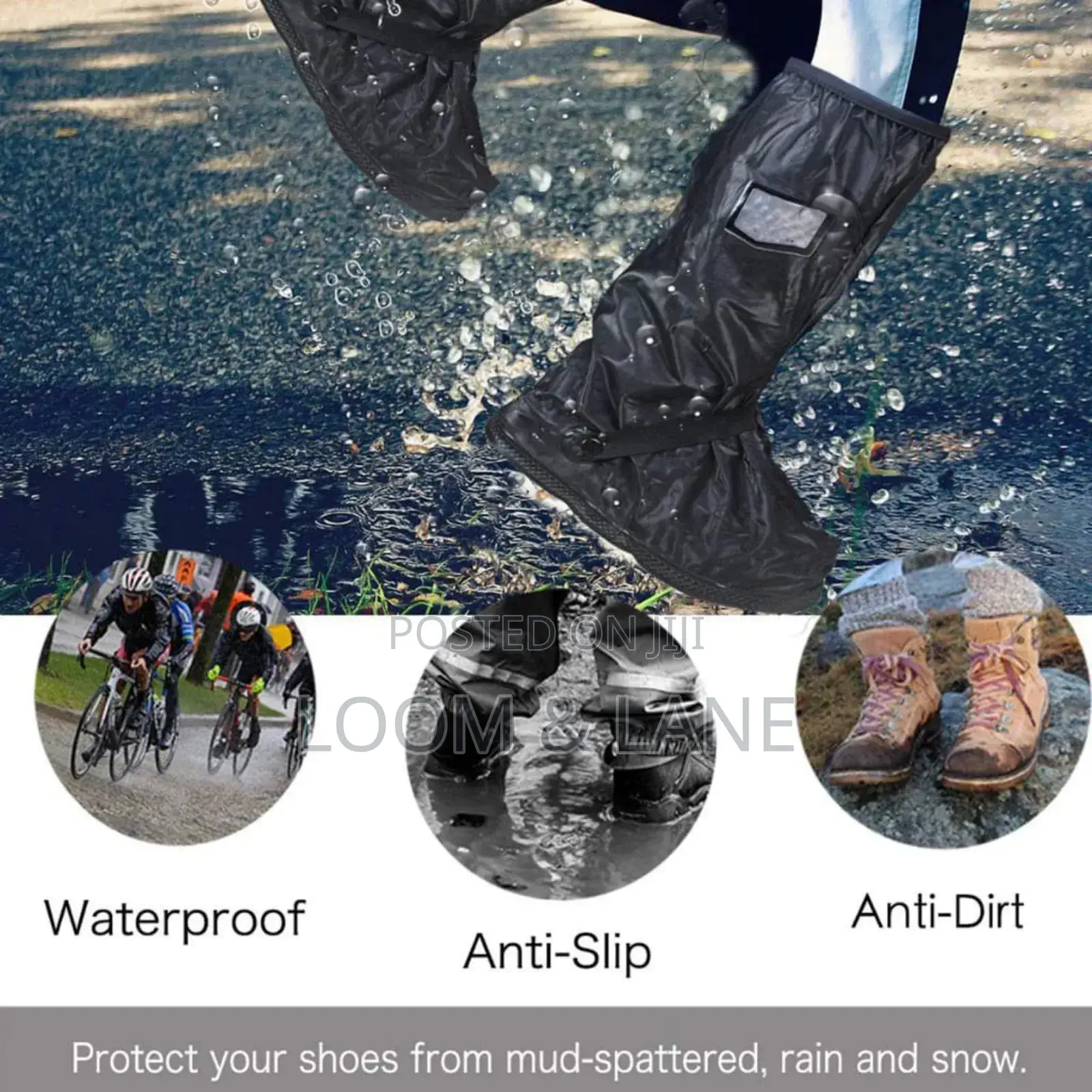 Antislip Waterproof Rain Boot Shoe Cover