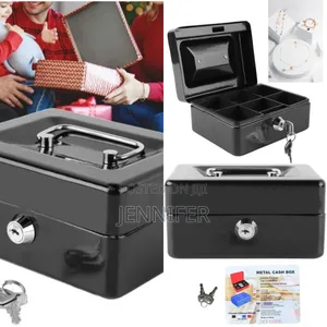Portable Robust Metal Cash Box