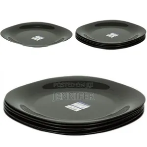 Luminarc 6 Pieces of Luminarc Square Plain Design Plates