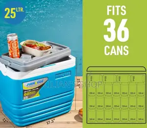 Pinnacle Insulated Water Cooler Ice Chiller Box 25l,Blue.