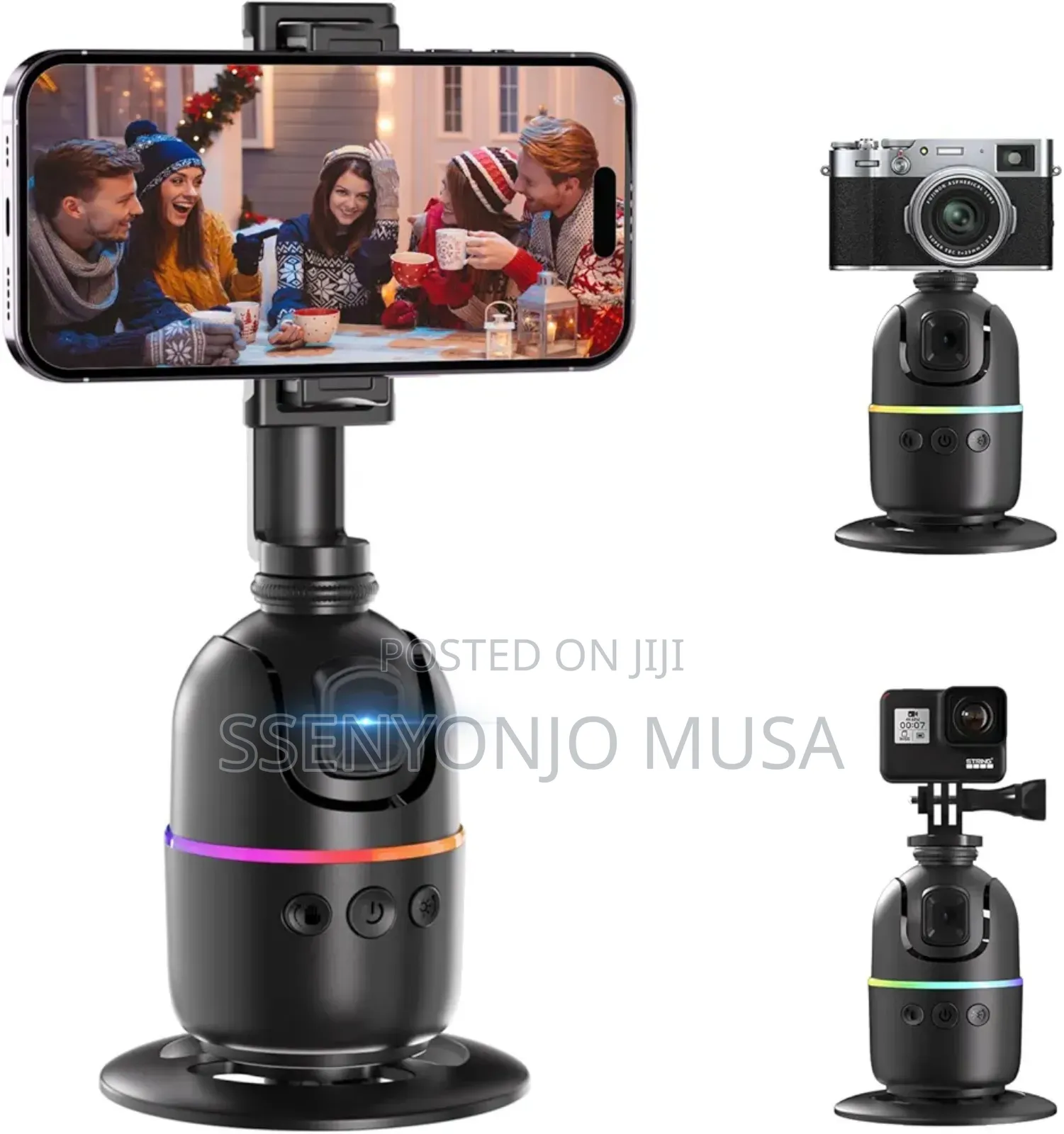 Auto Face Tracking Tripod - 360° Rotating Smart Shooting-