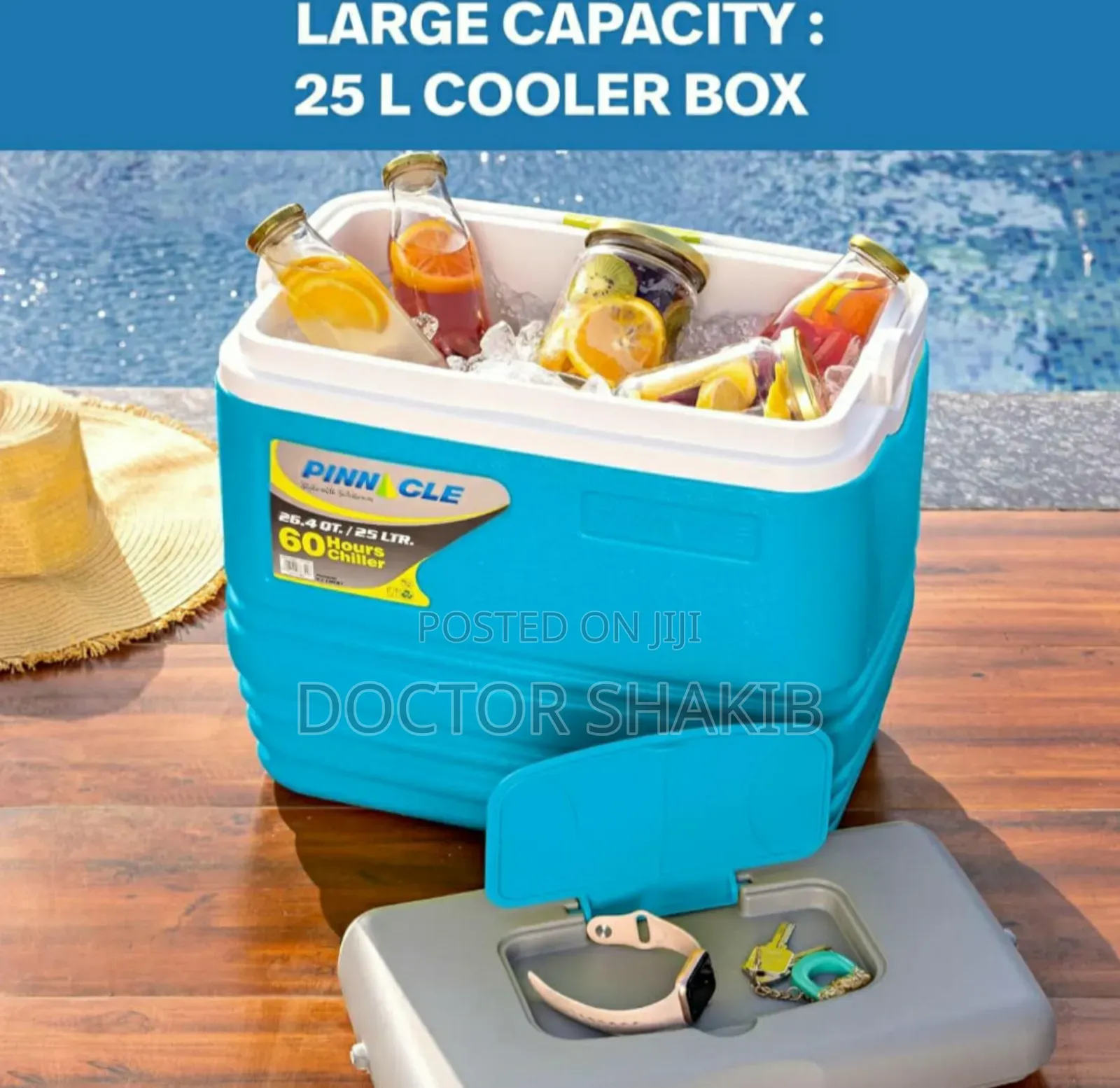 New Pinnacle Insulated Water Cooler Ice Chiller- 25ltr