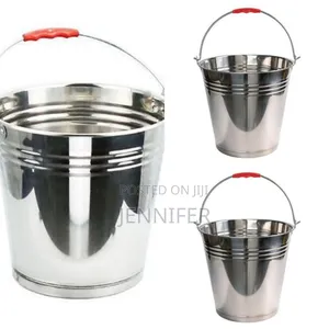 10l Stainless Steel Water Milk Bucket Dairy Pail, Silver.