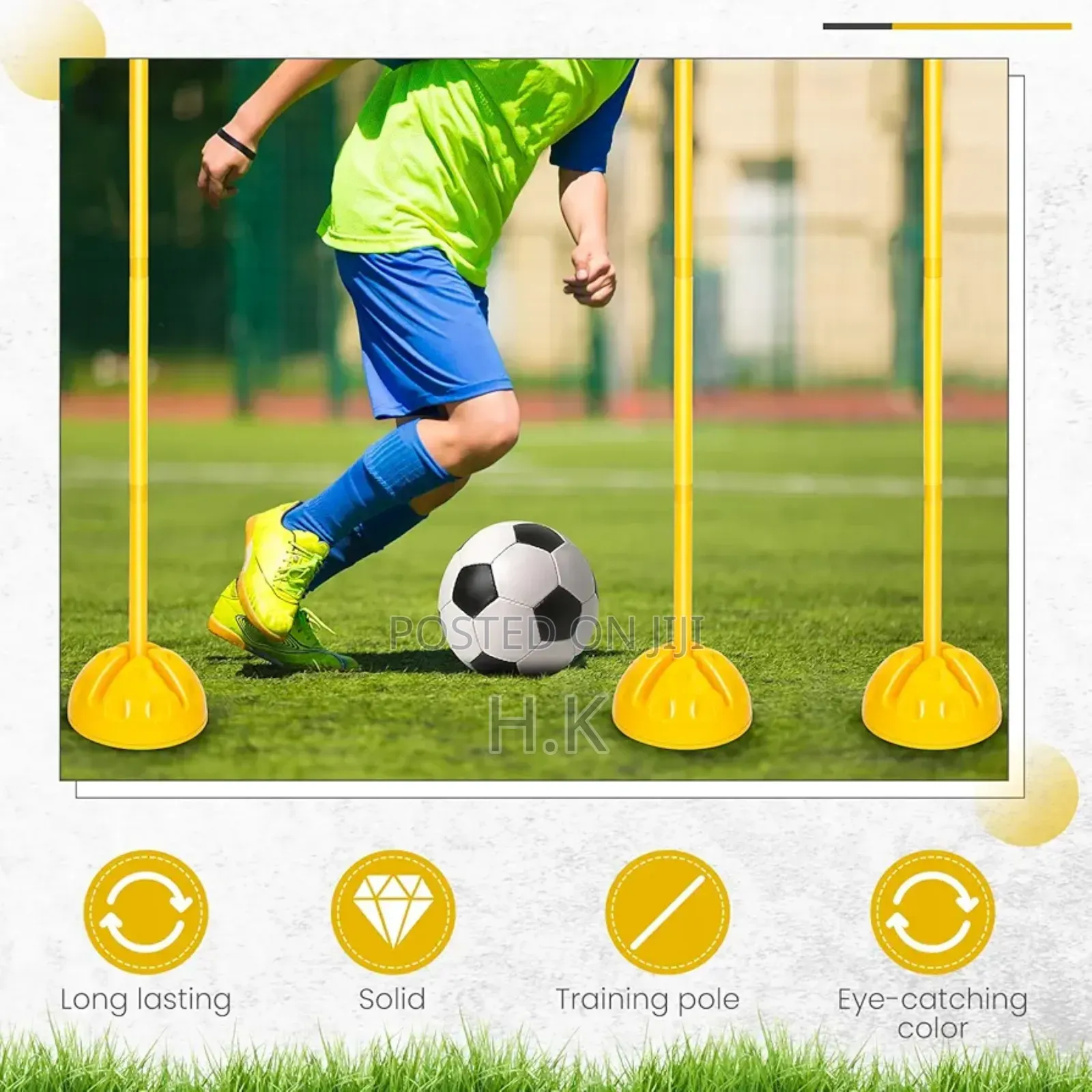 Pullcrease 8 PCS Agility Poles Set
