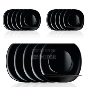 Luminarc 6 Pieces of Luminarc Deep Soup Plates Bowls,Black