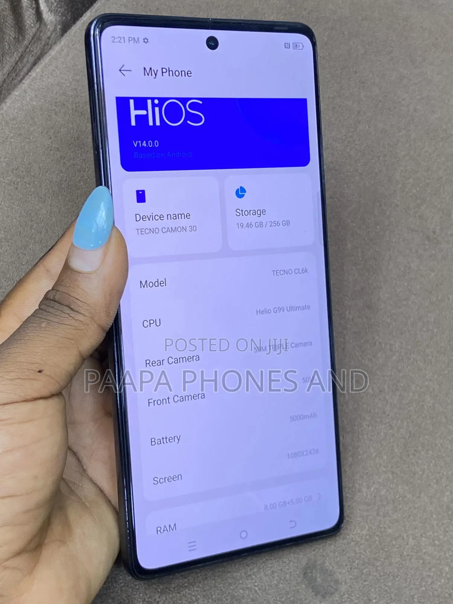Tecno Camon 30 256 GB Black