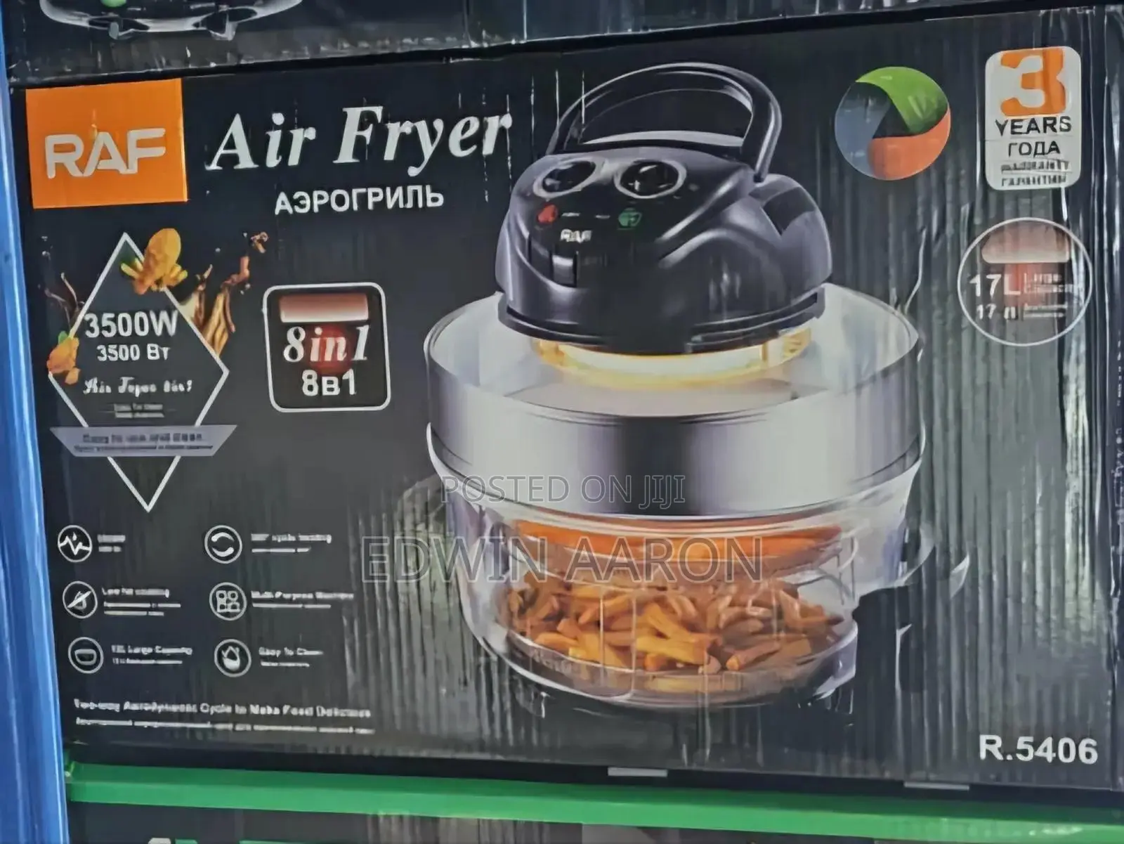 Raf 8 in 1 Halogen Oven 17l