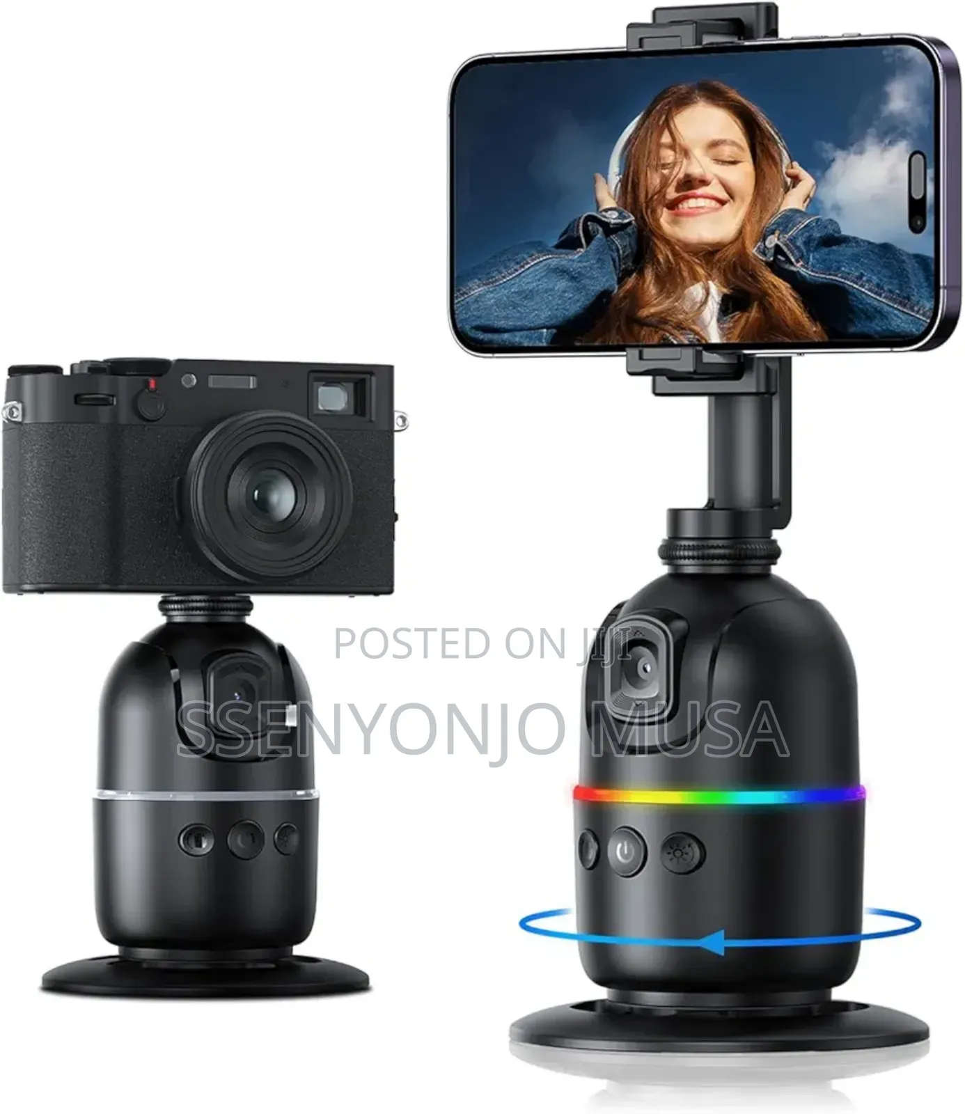 Auto Face Tracking Tripod - 360° Rotating Smart Shooting-